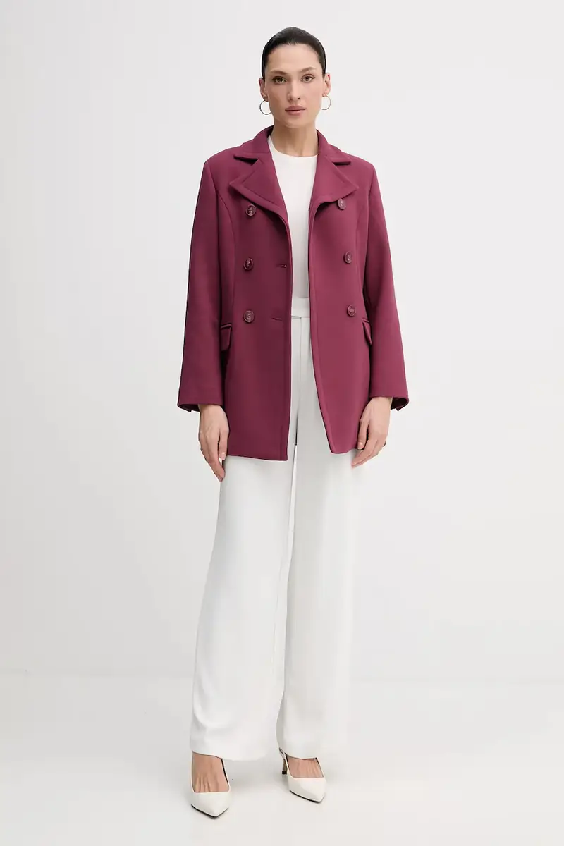 cappotto colore granata 2OUALN05Z miniatura 2