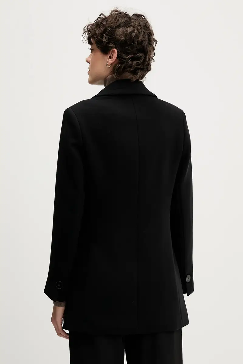 cappotto colore nero 2OUALN05Z miniatura 3