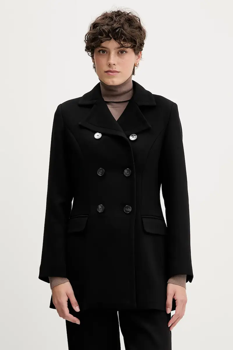 cappotto colore nero 2OUALN05Z