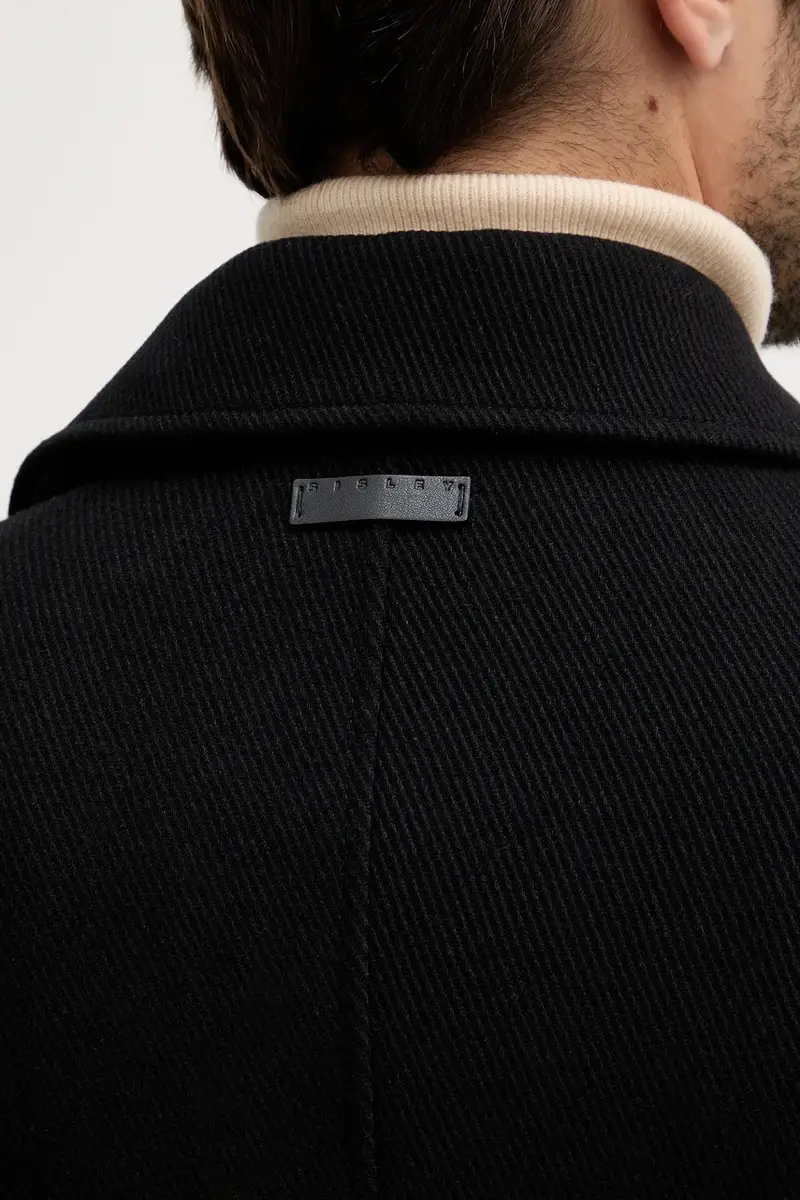 cappotto con lana colore nero 2FCASN04A miniatura 5