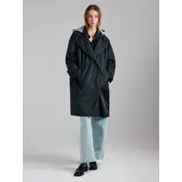 Cappotto Imbottito Con Cappuccio, Donna, Nero miniatura 5