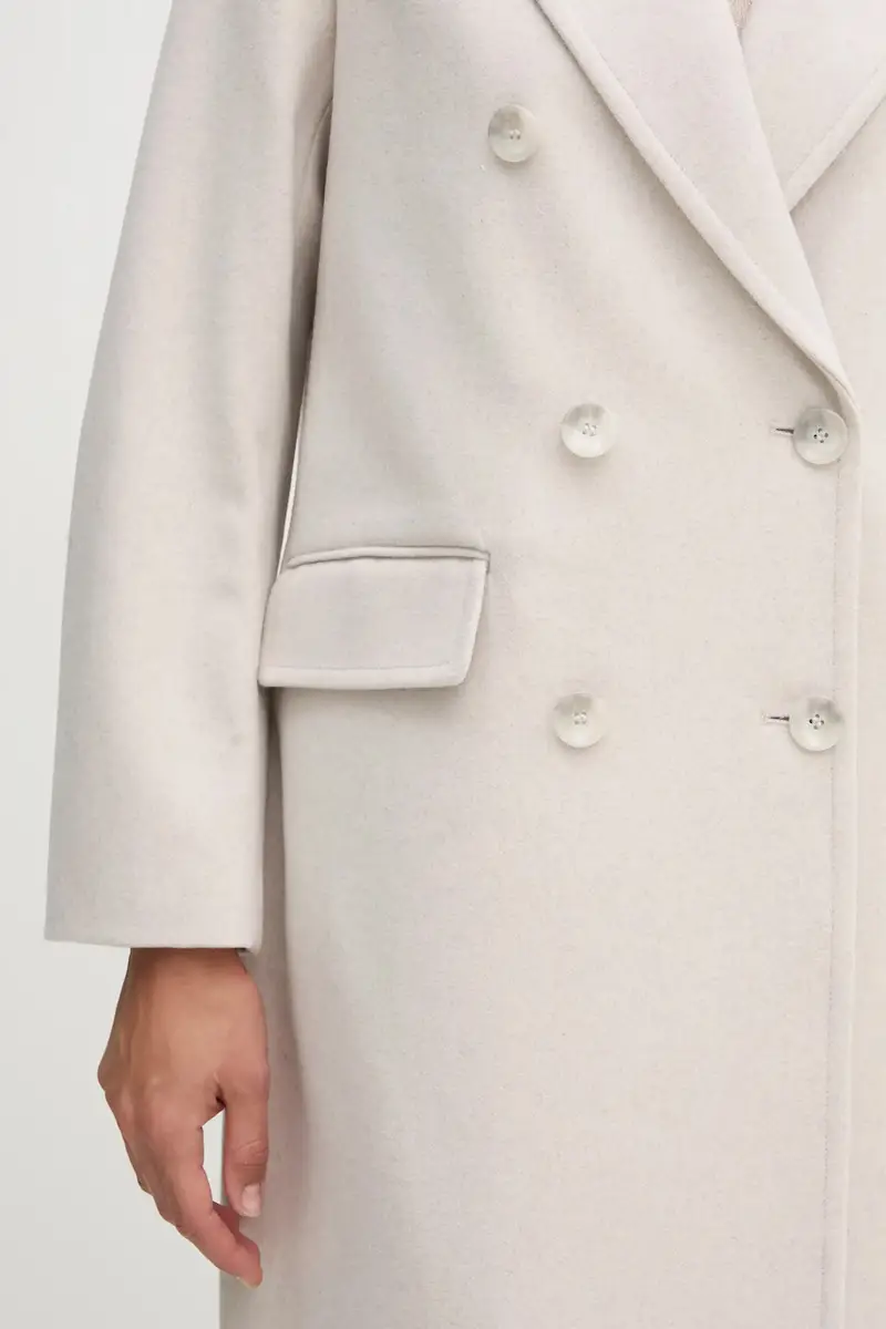 cappotto in lana colore beige 2A8GLN04Q miniatura 5