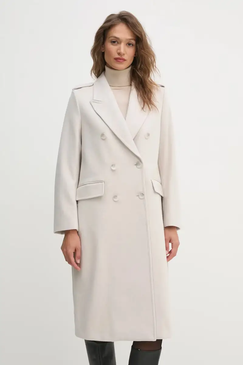 cappotto in lana colore beige 2A8GLN04Q