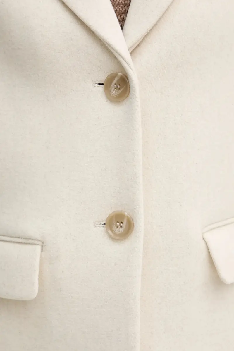 cappotto in lana colore marrone 2JJYLN04N Beige miniatura 5