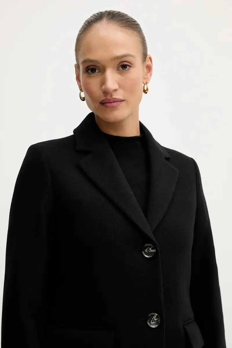 cappotto in lana colore marrone 2JJYLN04N Nero miniatura 4