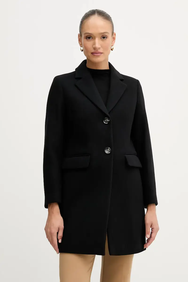 cappotto in lana colore marrone 2JJYLN04N Nero