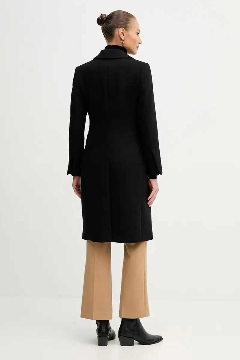 cappotto in lana colore marrone 2JJYLN04Z Nero miniatura 3