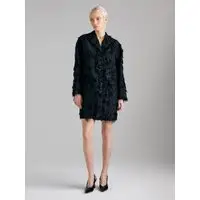 Cappotto Marmorizzato, Donna, Nero miniatura 5