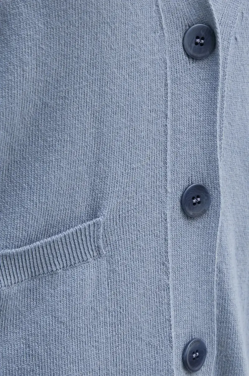 cardigan con aggiunta di cachemire colore blu 102HM601Z miniatura 5