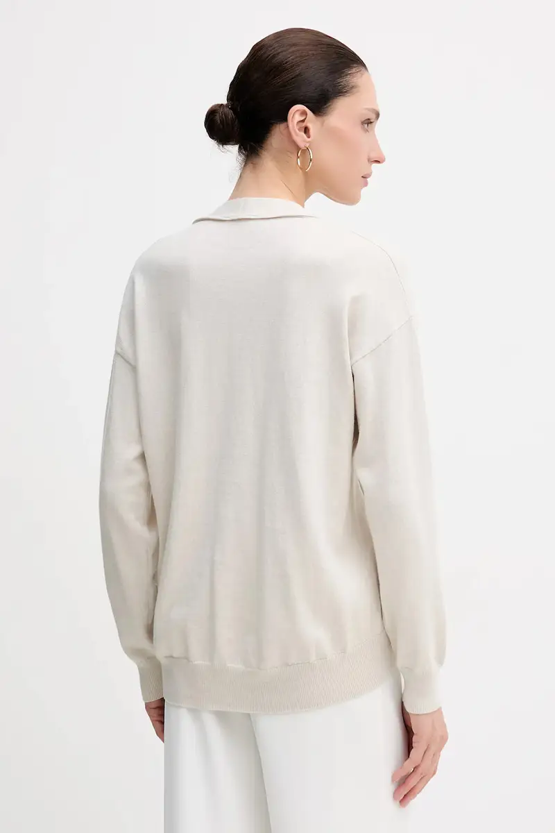 Sisley Cardigan Donna Beige 3840499 miniatura 3