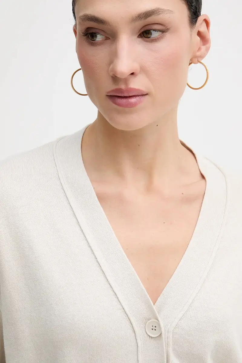 Sisley Cardigan Donna Beige 3840499 miniatura 4