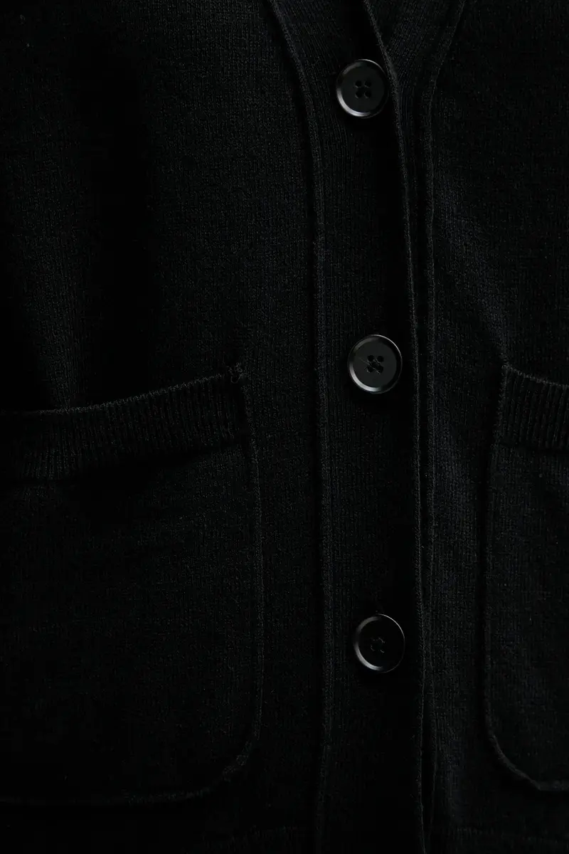 Sisley Cardigan Donna Nero 3847814 miniatura 5