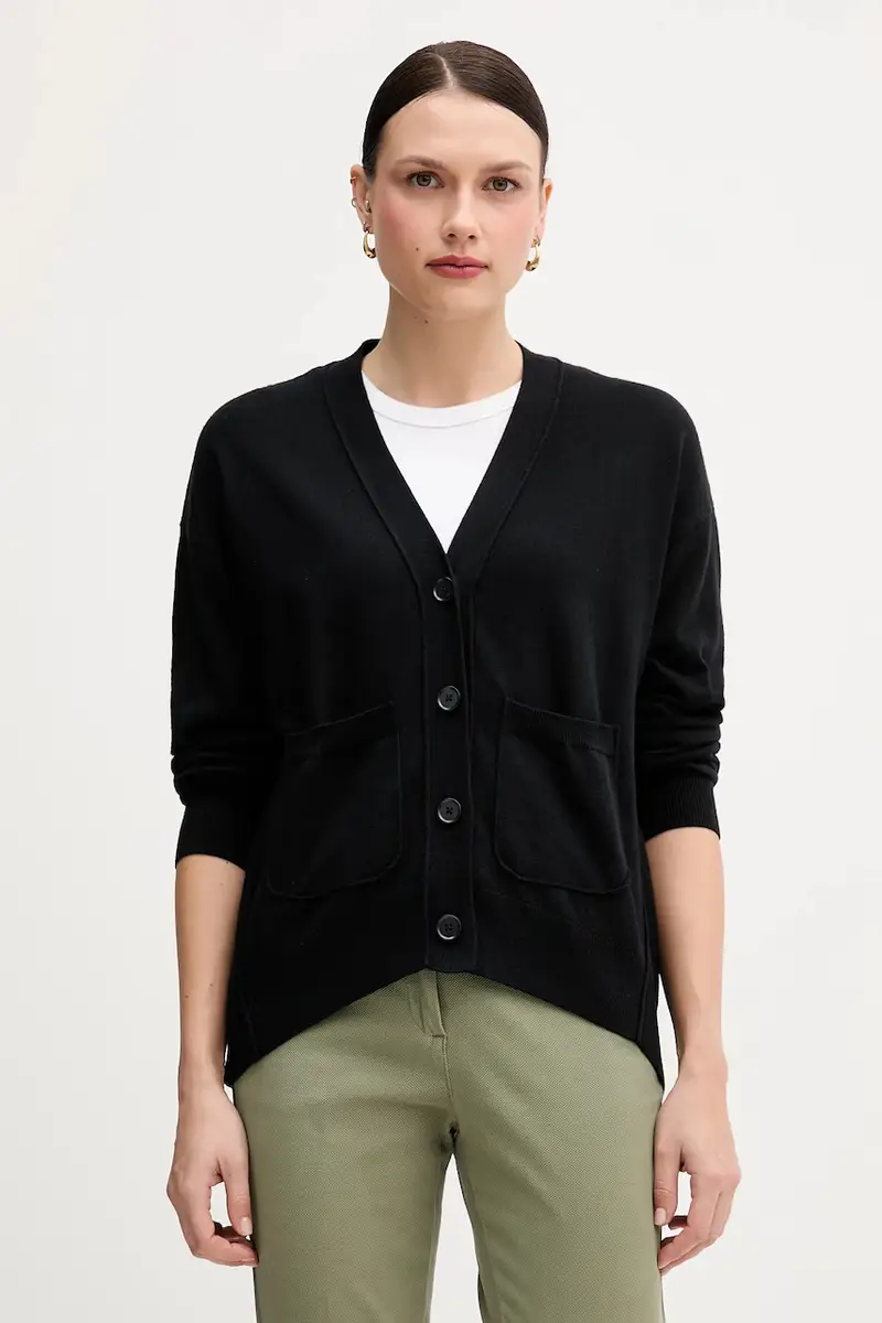 Sisley Cardigan Donna Nero 3847814