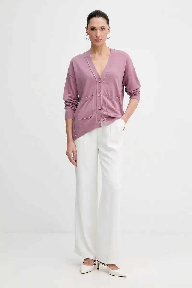 Sisley Cardigan Donna Rosa 3848459 miniatura 2