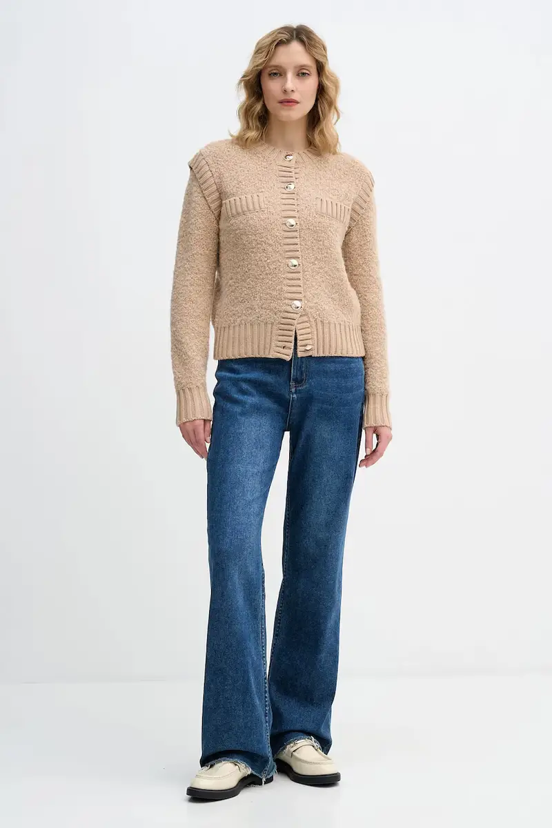 Sisley Cardigan Beige 3986537 miniatura 2
