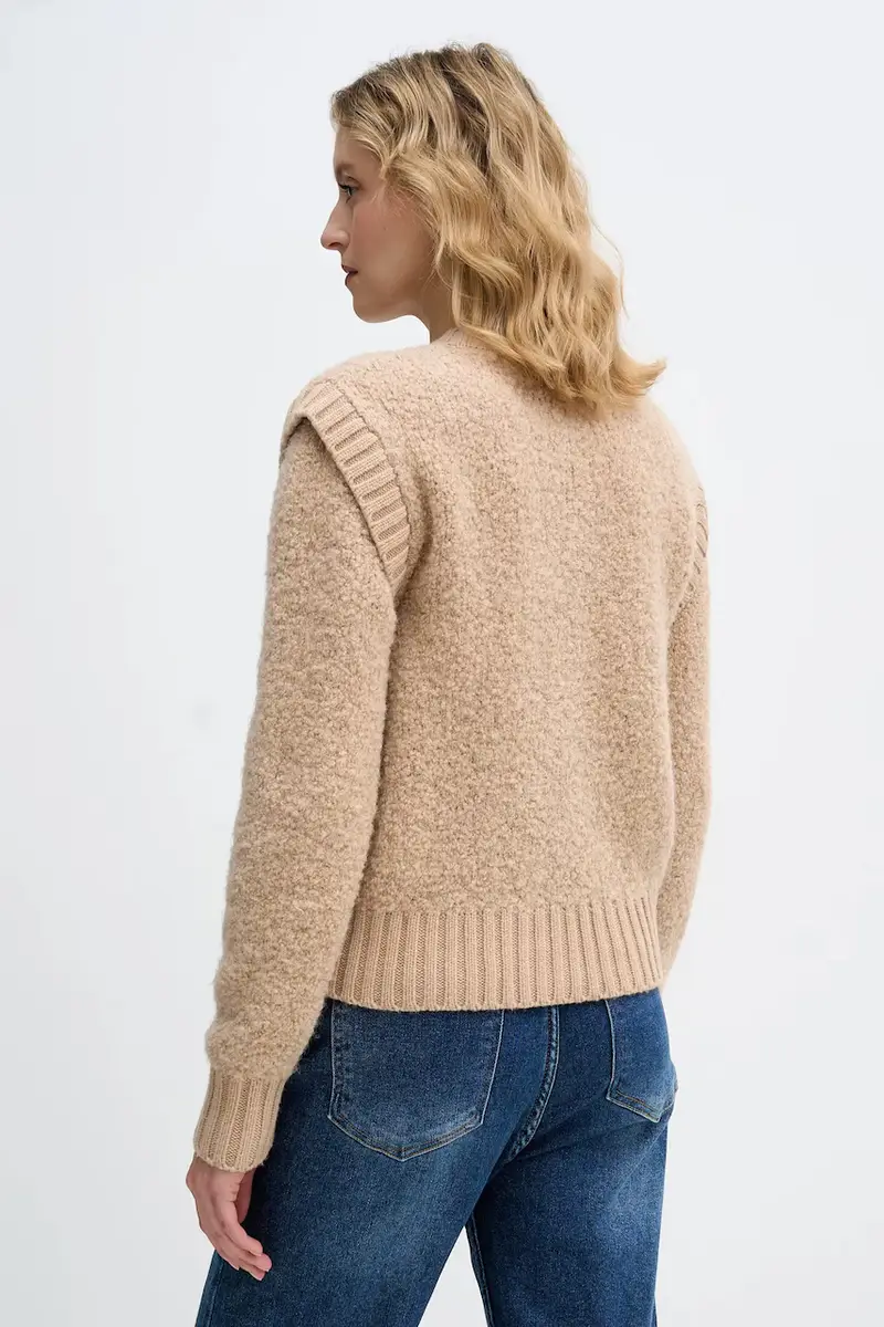 Sisley Cardigan Beige 3986537 miniatura 3