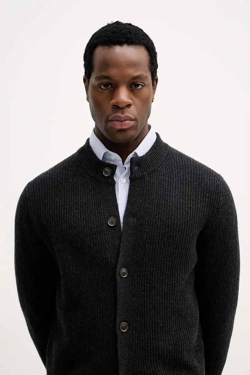 Sisley Cardigan Grigio 3956334 miniatura 4