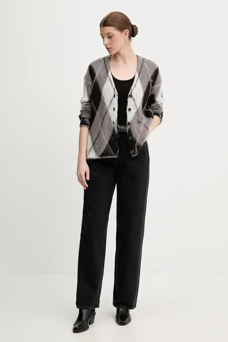 Sisley Cardigan Grigio 3981340 miniatura 2