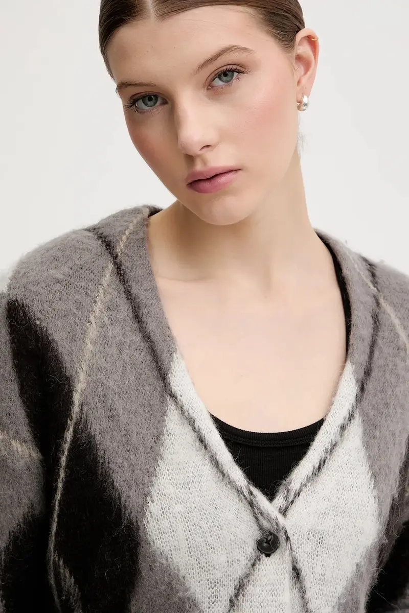 Sisley Cardigan Grigio 3981340 miniatura 4