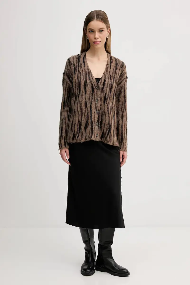 Sisley Cardigan Marrone 3981460 miniatura 2