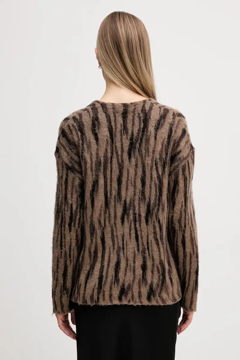 Sisley Cardigan Marrone 3981460 miniatura 3