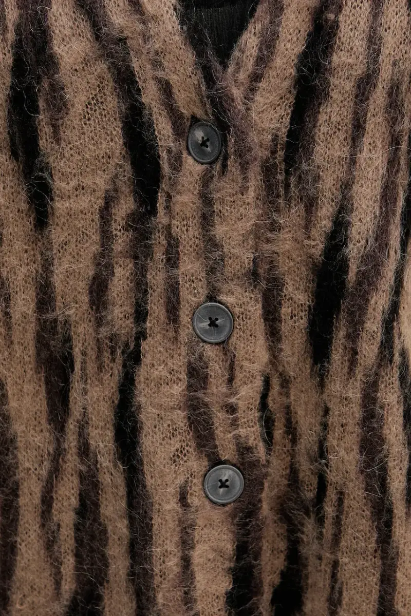 Sisley Cardigan Marrone 3981460 miniatura 5