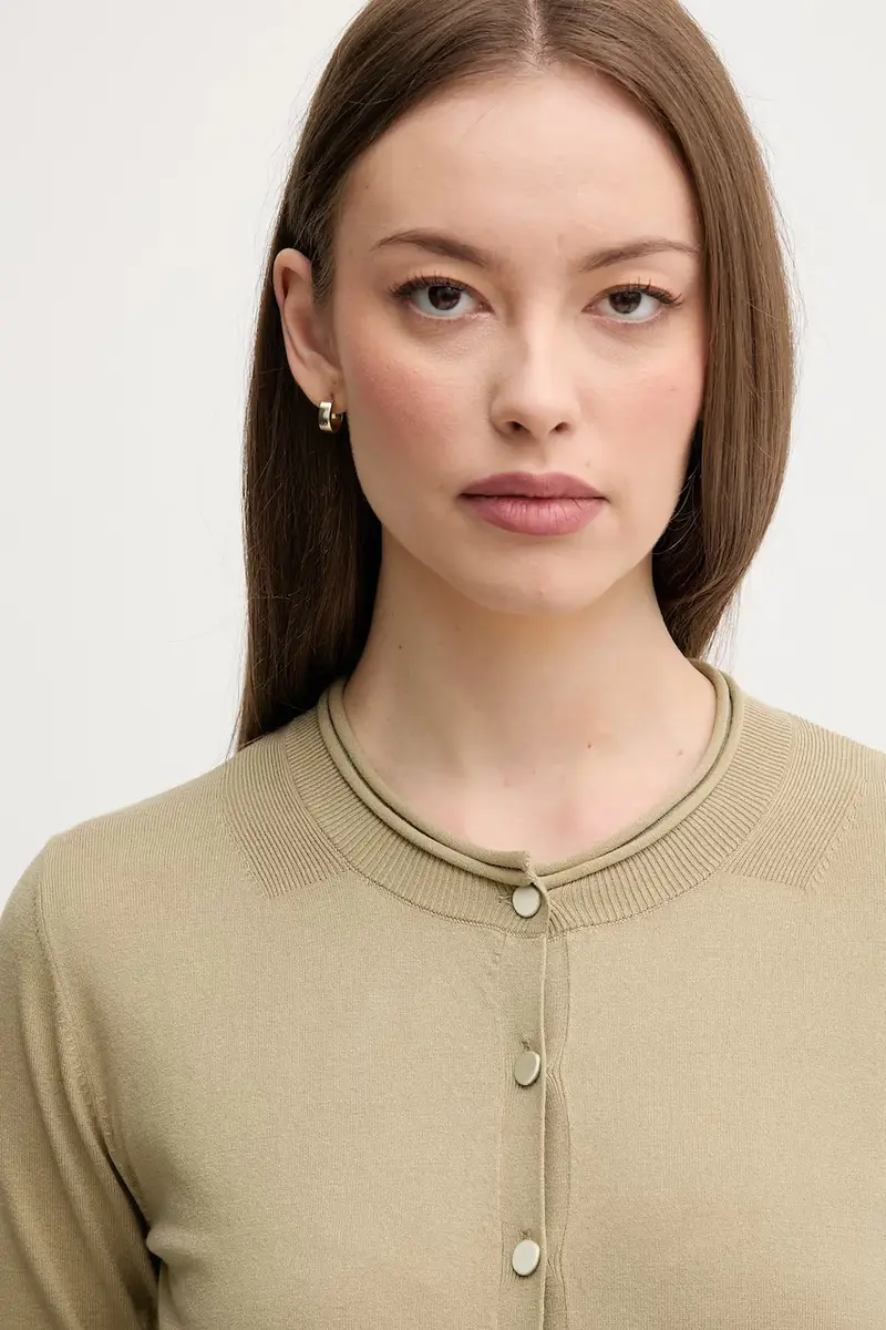 Sisley Cardigan Donna Verde 3668417 miniatura 4