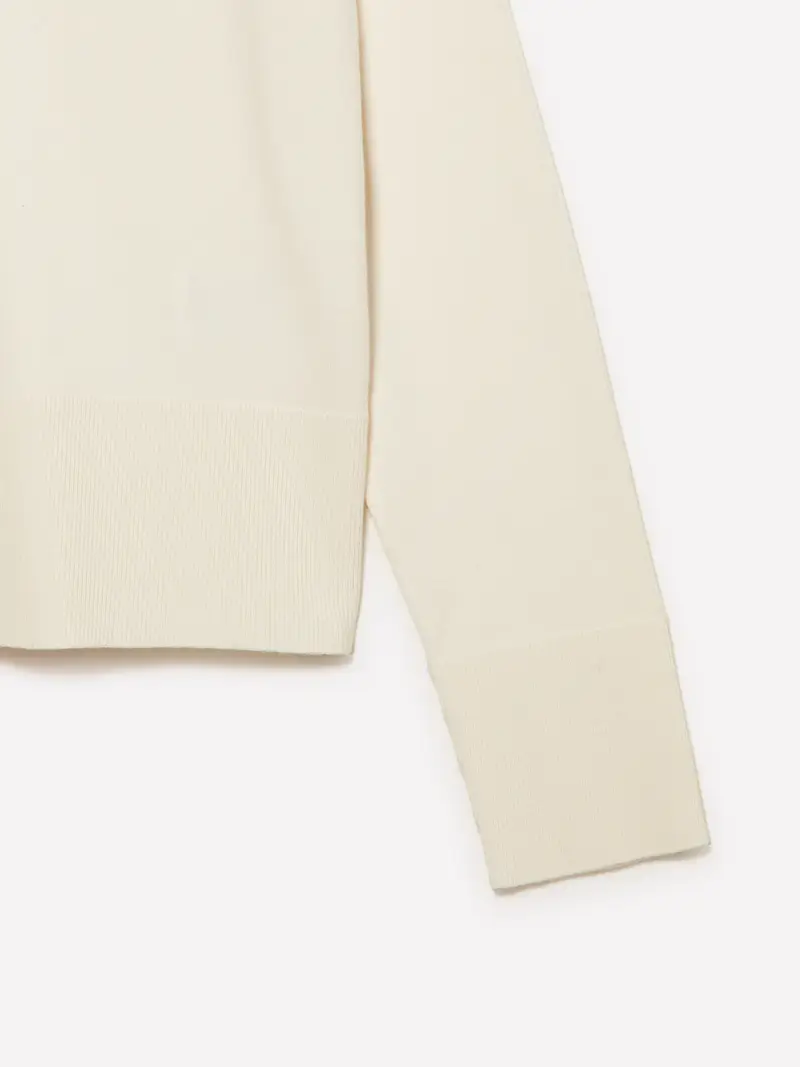 Cardigan Regular Fit, Donna, Bianco Panna miniatura 3