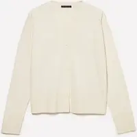 Cardigan Regular Fit, Donna, Bianco Panna miniatura 4