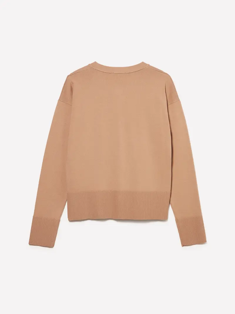 Cardigan Regular Fit, Donna, Cammello miniatura 2