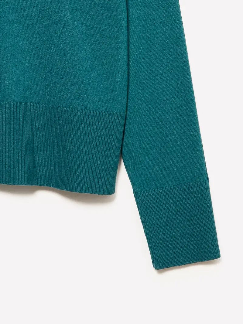 Cardigan Regular Fit, Donna, Verde Ottanio miniatura 3