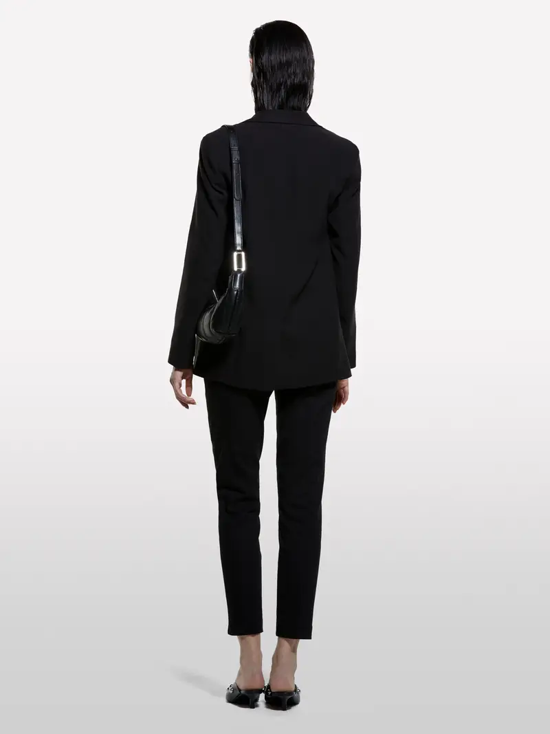 Chino Slim Fit Neri, Donna, Nero miniatura 2