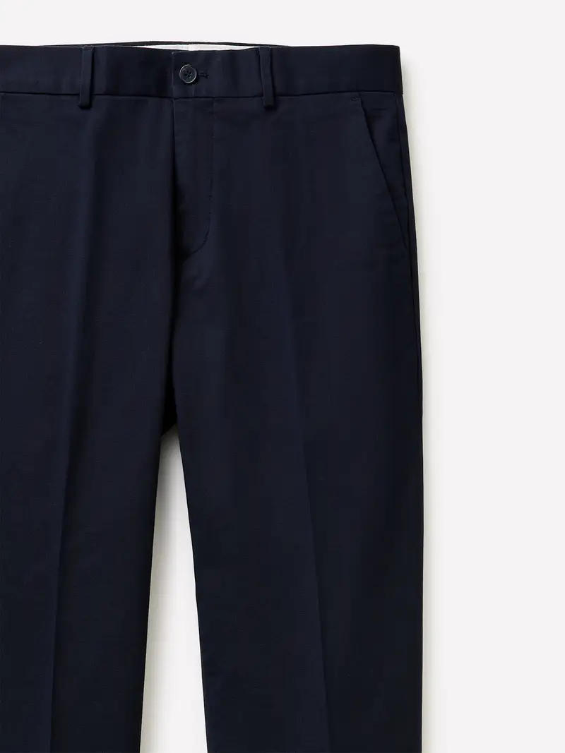 Chino Tinta Unita, Uomo, Blu Scuro miniatura 3