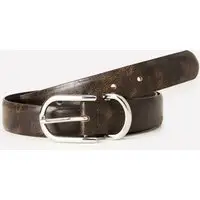 Cintura Effetto Vintage, Donna, Marrone Scuro miniatura 4