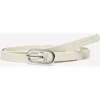 Cintura Sottile Bianco Panna, Donna, Bianco Panna miniatura 3