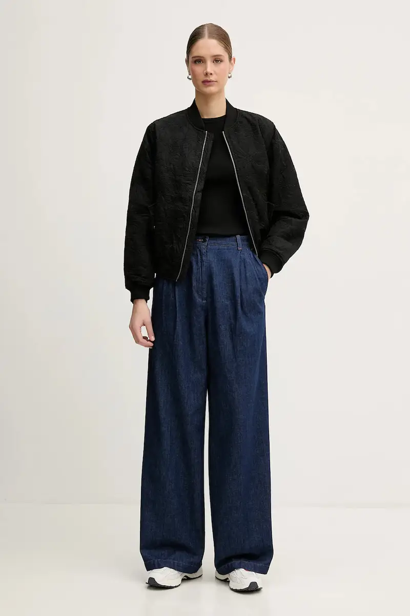 giacca bomber Nero miniatura 2