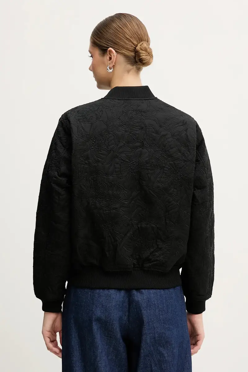 giacca bomber Nero miniatura 3