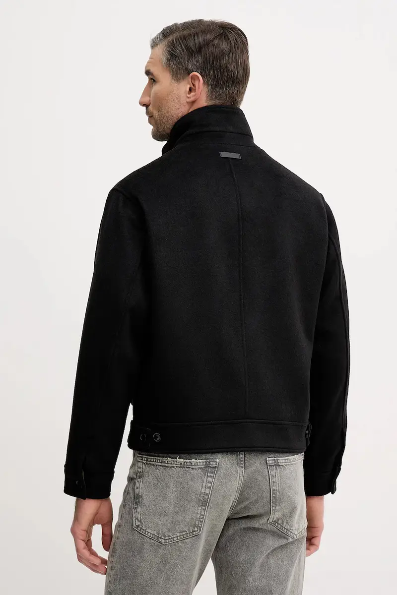 giacca con lana Nero miniatura 3