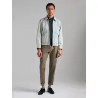 Giacca Di Jeans, Uomo, Grigio Chiaro miniatura 4