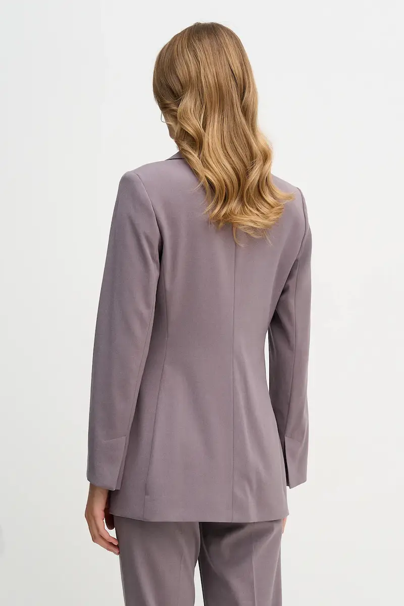 Sisley Giacca viola con revers a punta miniatura 3