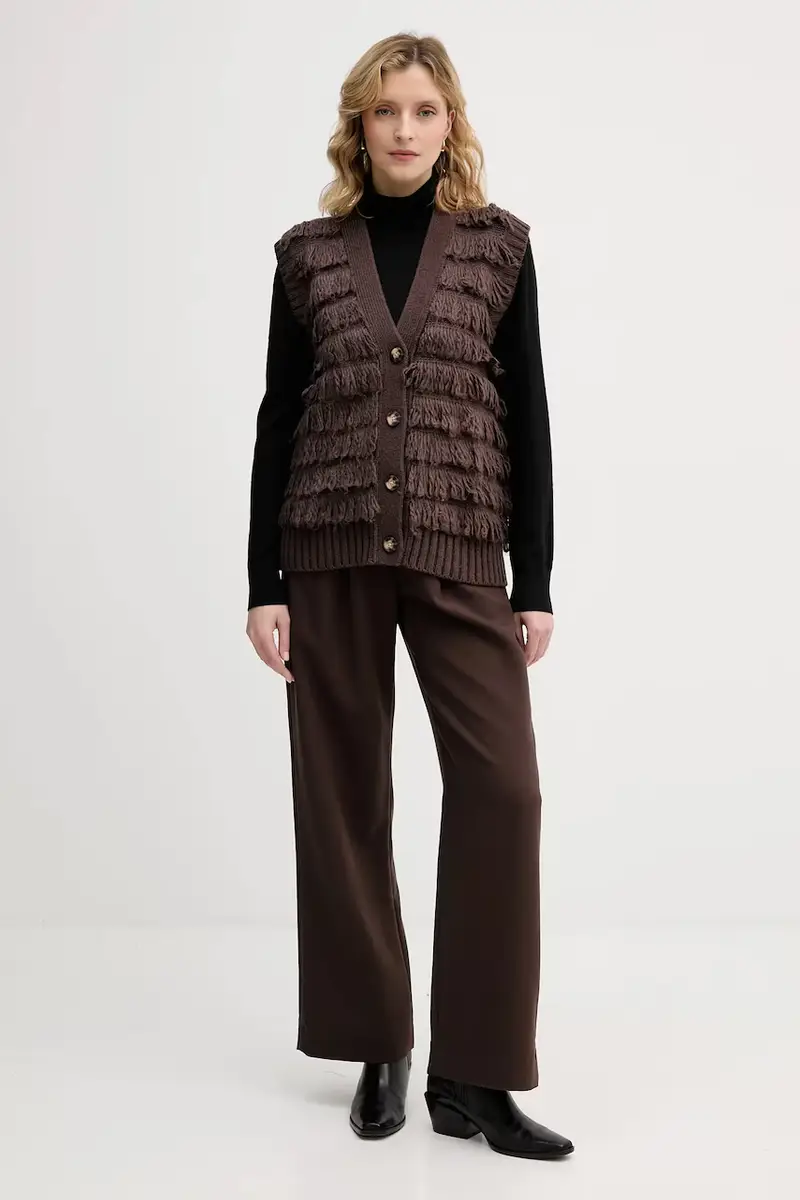 Sisley Gilet Marrone 3956733 miniatura 2