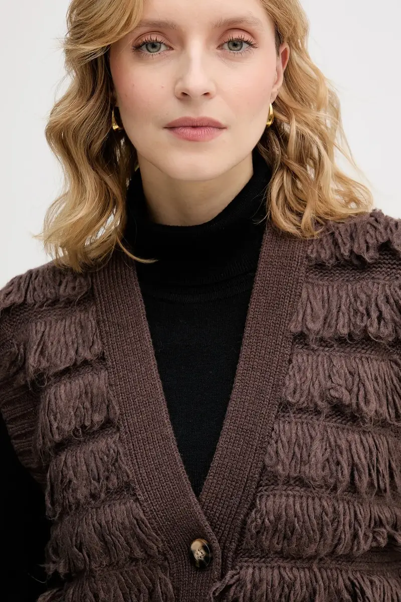 Sisley Gilet Marrone 3956733 miniatura 4