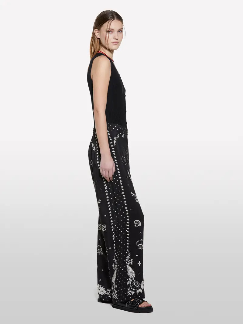 Gilet Nero In Maglia, Donna, Nero miniatura 2