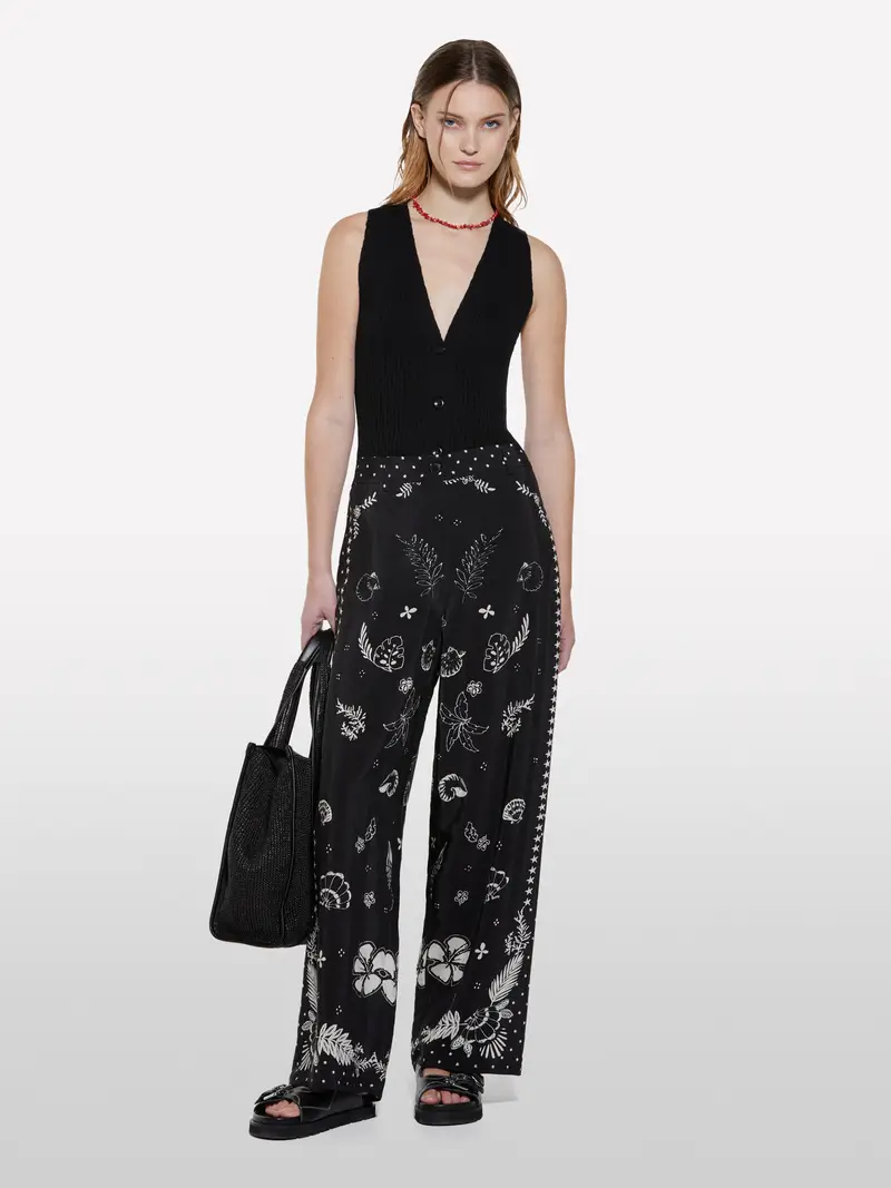 Gilet Nero In Maglia, Donna, Nero