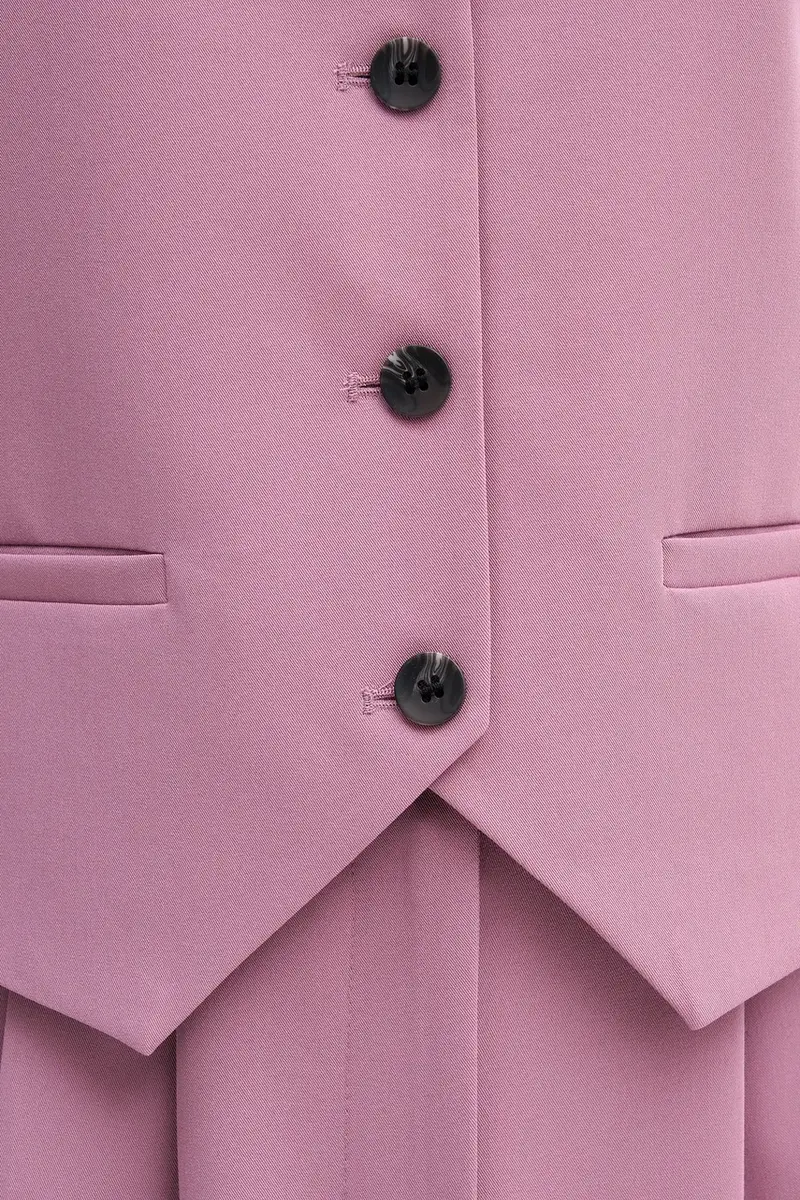 Sisley Gilet Donna Rosa 3982374 miniatura 5