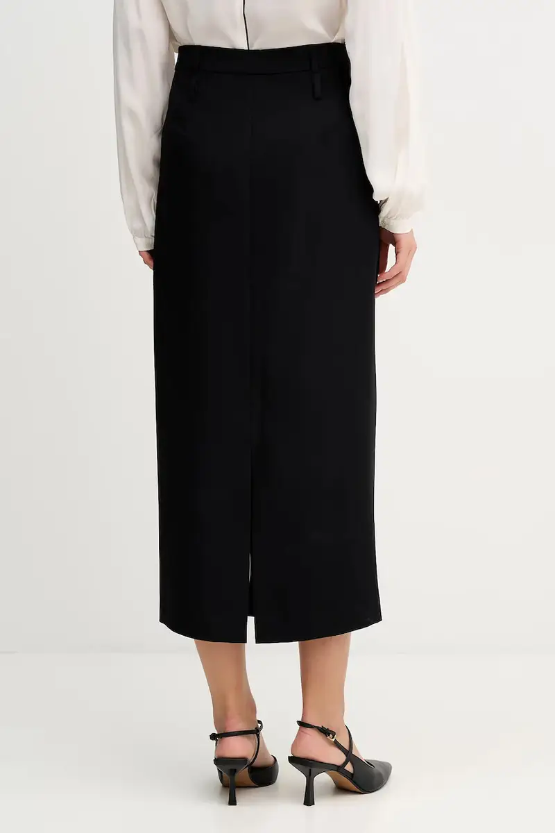 Sisley Gonna nera con taglio aderente miniatura 3