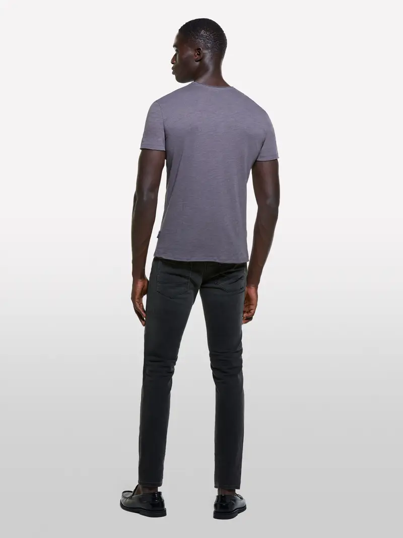 Jeans Helsinki Neri Skinny Fit, Uomo, Nero miniatura 3