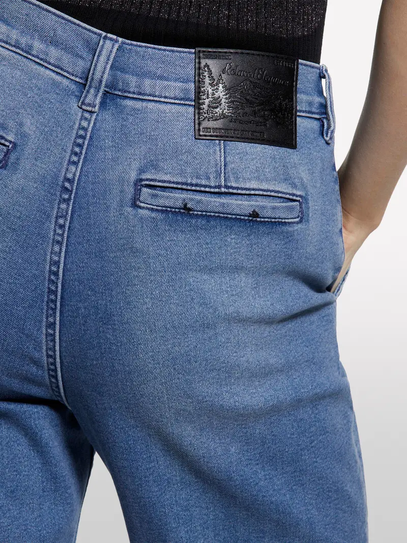 Jeans Style 71 Chino Slim Fit Blu, Donna, Blu Chiaro miniatura 4