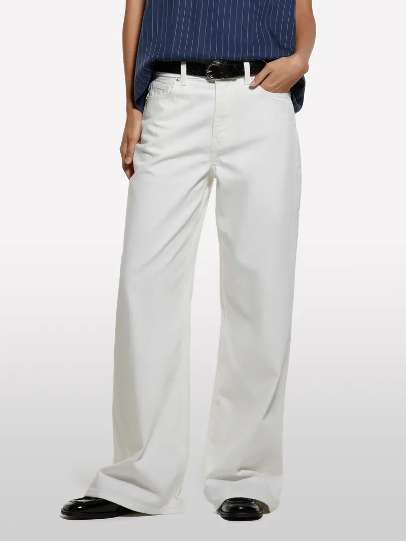 Jeans Style 72 Wide Fit Bianchi, Donna, Bianco miniatura 3