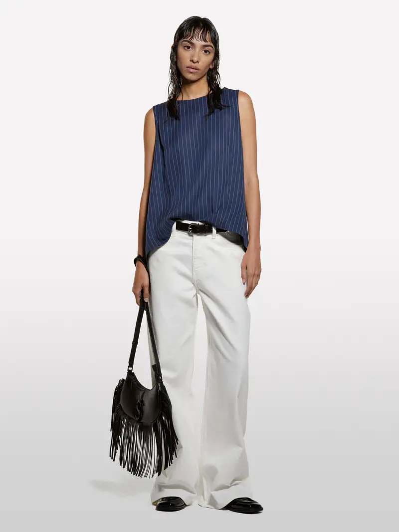 Jeans Style 72 Wide Fit Bianchi, Donna, Bianco